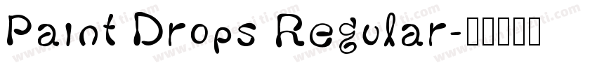 Paint Drops Regular字体转换